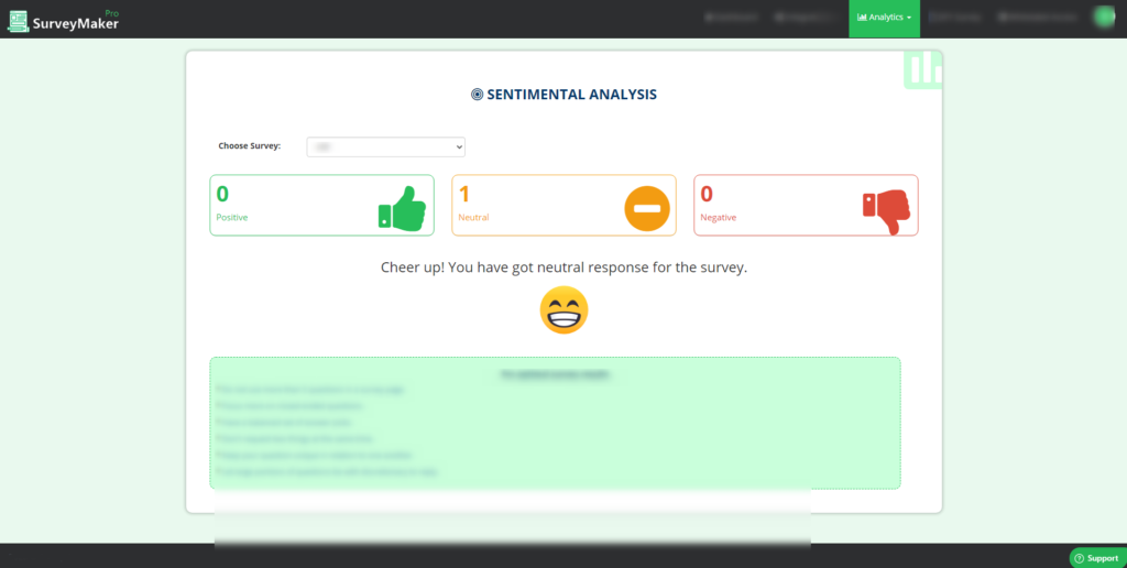 Analytics – Survey Maker Pro